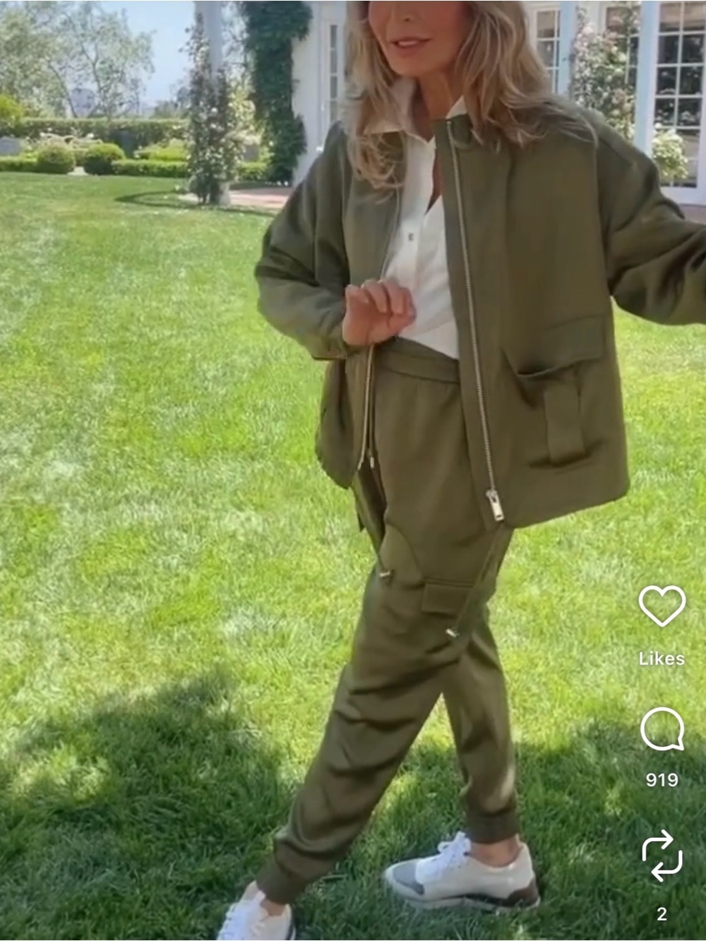 Jaclyn Smith Two-Piece Jacket and Jogger Set